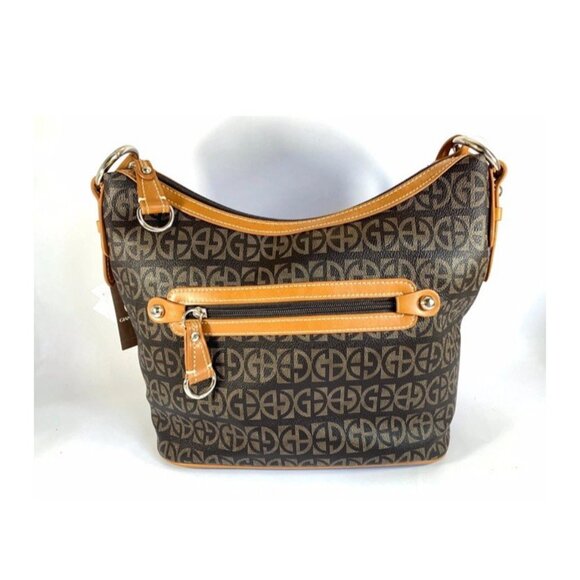 Giani Bernini Block Signature Hobo Handbag New With Tags Minor Imperfection - Picture 3 of 8